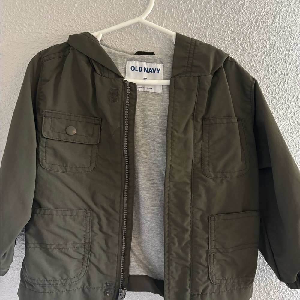 Old Navy Kids Dark Green Raincoat